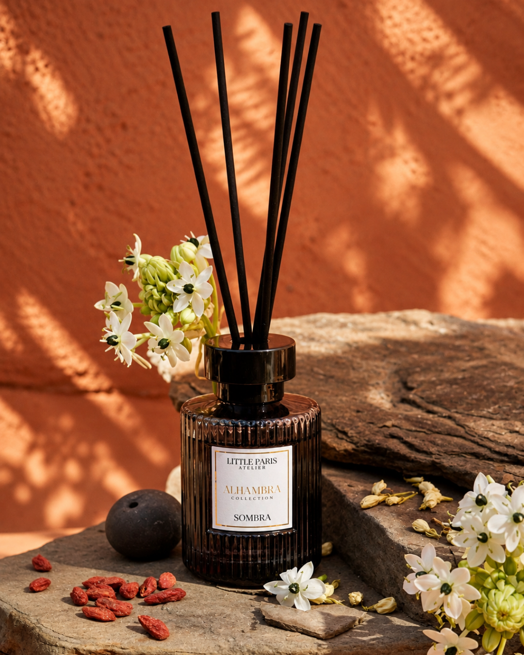 Difuzor de cameră Sombra - Iasomie • Oud • Cedru de Maroc - Little Paris Atelier