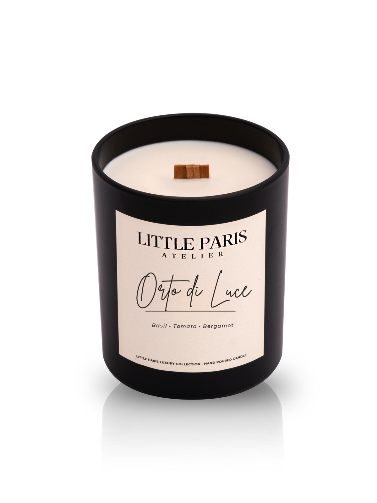 Lumânare parfumată Orto di Luce - Frunze de roșii • Busuioc • Bergamota - Little Paris Atelier
