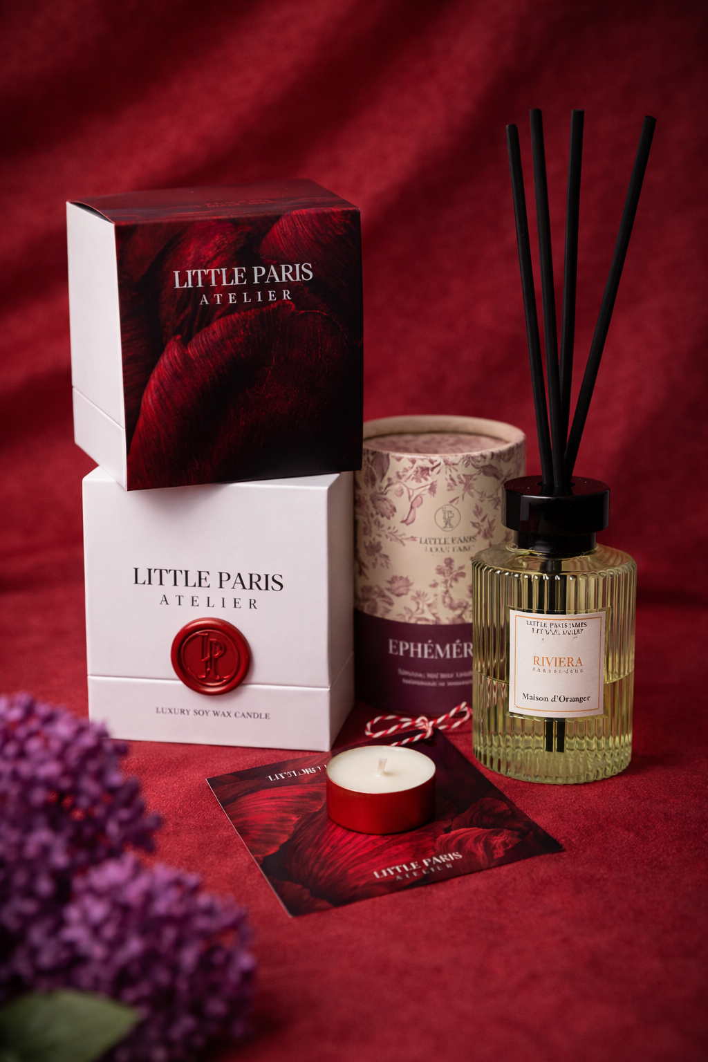 Gift Set Primavara - Lumânare parfumată și Mărțișor – Lumânare 200 ml + Mărțișor + Difuzor 120 ml