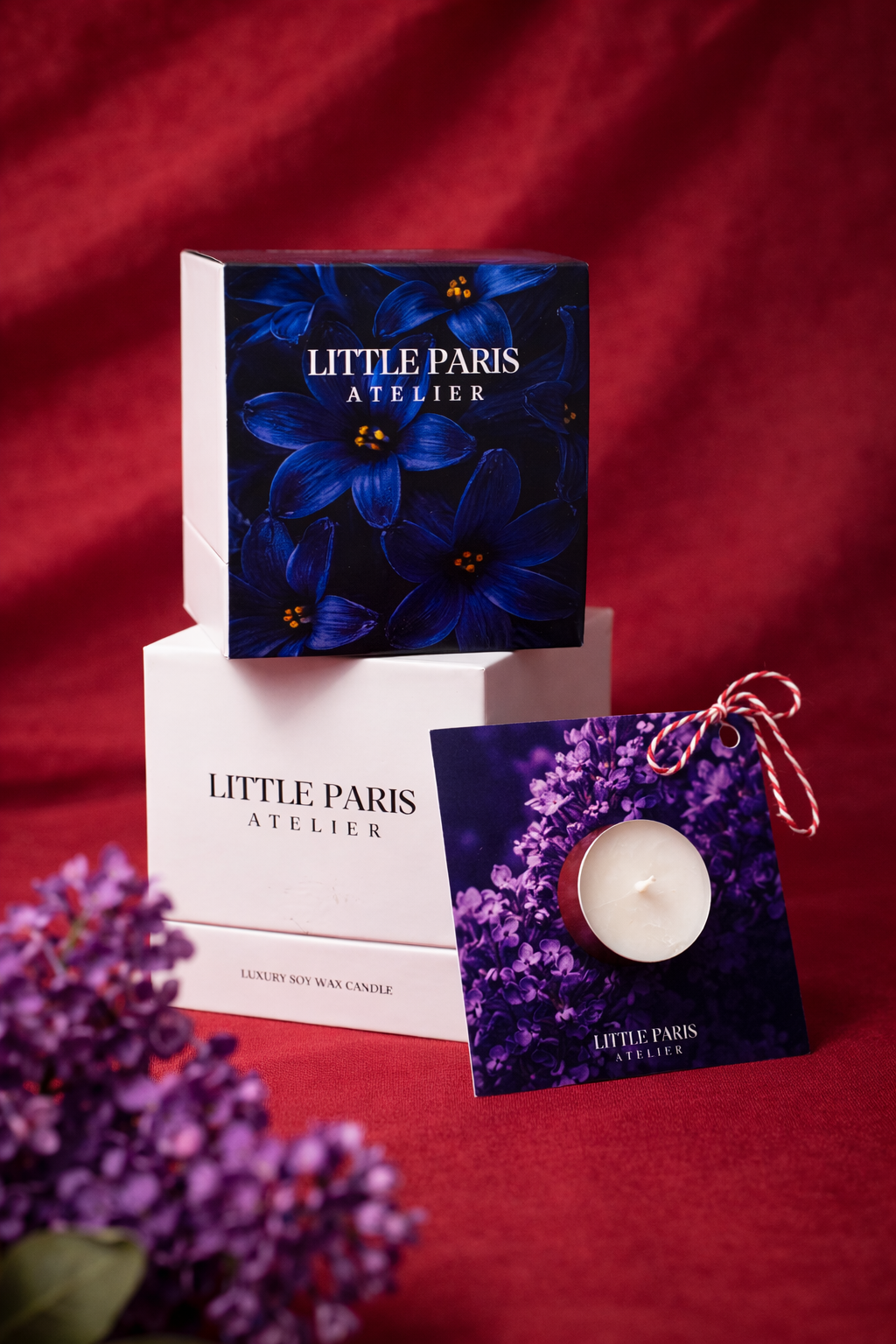 Gift Set - Lumânare parfumată și Mărțișor - Little Paris Atelier